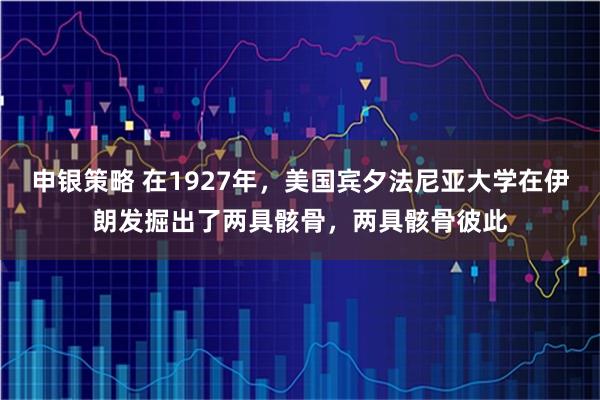 申银策略 在1927年，美国宾夕法尼亚大学在伊朗发掘出了两具骸骨，两具骸骨彼此